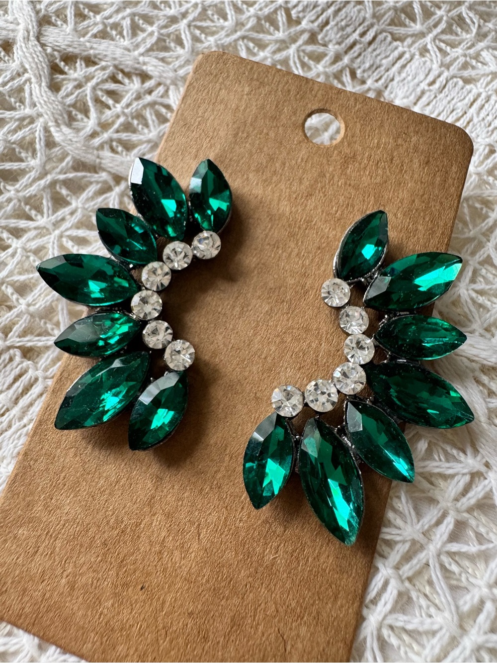 Art Deco Marquise Statement Earrings